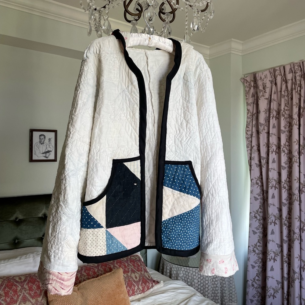Handmade Patchwork Quilt Overcoat | patchwork quilt coat | hand made | vintage